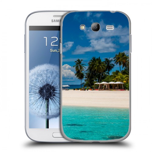 Дизайнерский пластиковый чехол для Samsung Galaxy Grand пляж