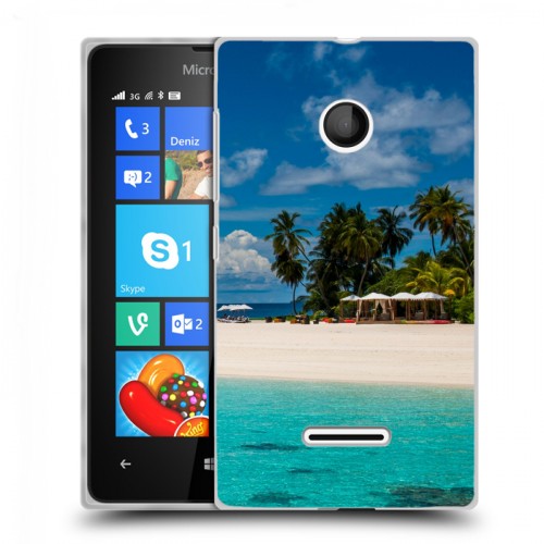 Дизайнерский пластиковый чехол для Microsoft Lumia 435 пляж