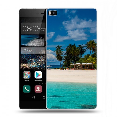Дизайнерский пластиковый чехол для Huawei P8 пляж