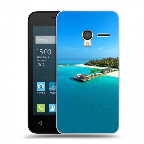 Дизайнерский пластиковый чехол для Alcatel One Touch Pixi 3 (4.5) пляж