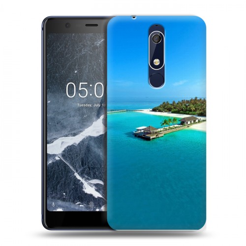 Дизайнерский пластиковый чехол для Nokia 5.1 пляж