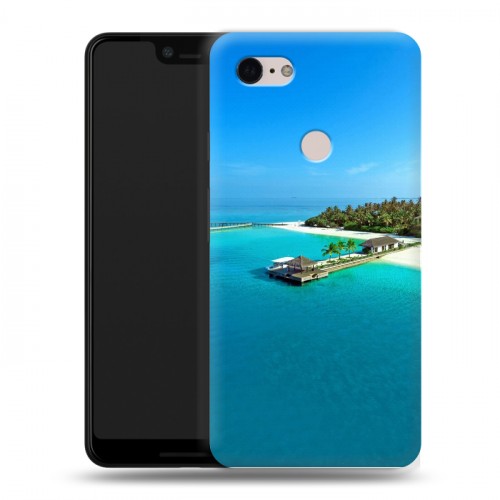 Дизайнерский силиконовый чехол для Google Pixel 3 XL пляж