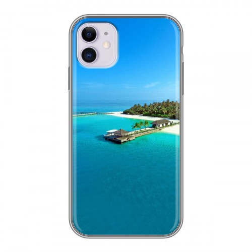 Дизайнерский силиконовый чехол для Iphone 11 пляж