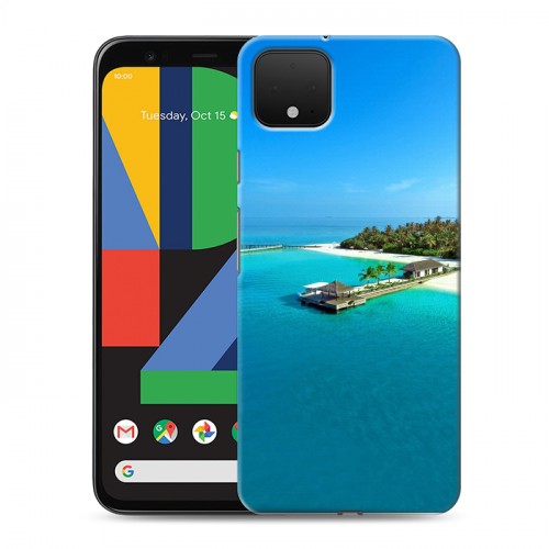 Дизайнерский пластиковый чехол для Google Pixel 4 пляж