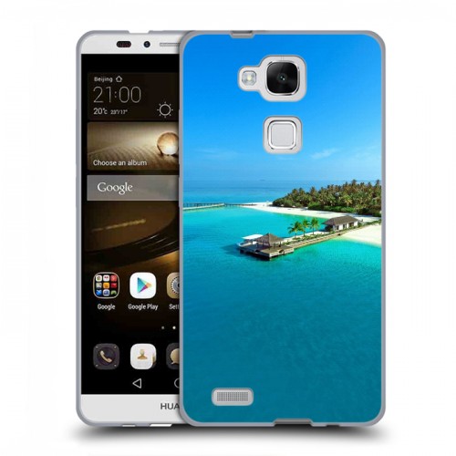 Дизайнерский пластиковый чехол для Huawei Ascend Mate 7 пляж