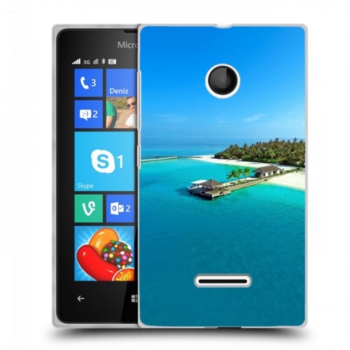 Дизайнерский пластиковый чехол для Microsoft Lumia 435 пляж