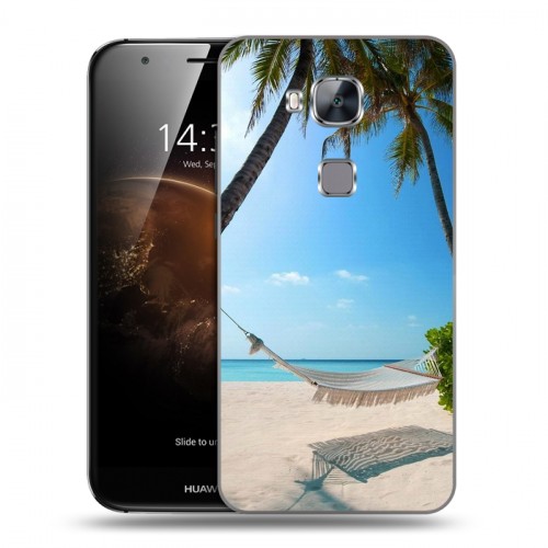 Дизайнерский пластиковый чехол для Huawei G8 пляж