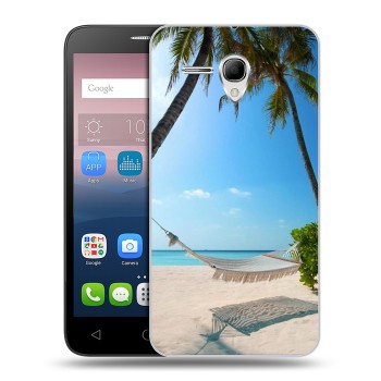 Дизайнерский силиконовый чехол для Alcatel One Touch POP 3 5.5 пляж (на заказ)
