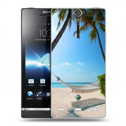 Дизайнерский пластиковый чехол для Sony Xperia S пляж