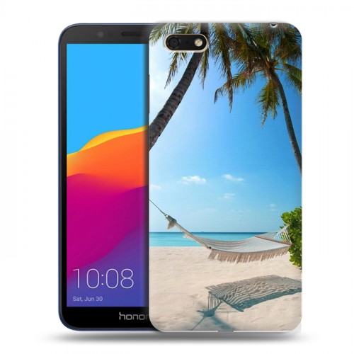 Дизайнерский пластиковый чехол для Huawei Honor 7A пляж
