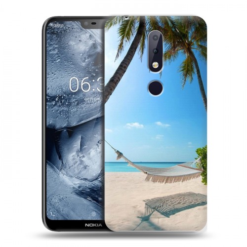 Дизайнерский силиконовый чехол для Nokia 6.1 Plus пляж