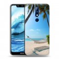 Дизайнерский пластиковый чехол для Nokia 5.1 Plus пляж