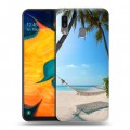 Дизайнерский силиконовый чехол для Samsung Galaxy A30 пляж