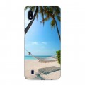 Дизайнерский пластиковый чехол для Samsung Galaxy A10 пляж