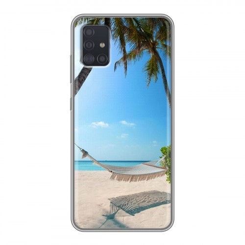 Дизайнерский силиконовый чехол для Samsung Galaxy A51 пляж