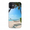 Дизайнерский силиконовый с усиленными углами чехол для Iphone 12 Mini пляж