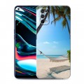 Дизайнерский силиконовый с усиленными углами чехол для Realme 7 Pro пляж