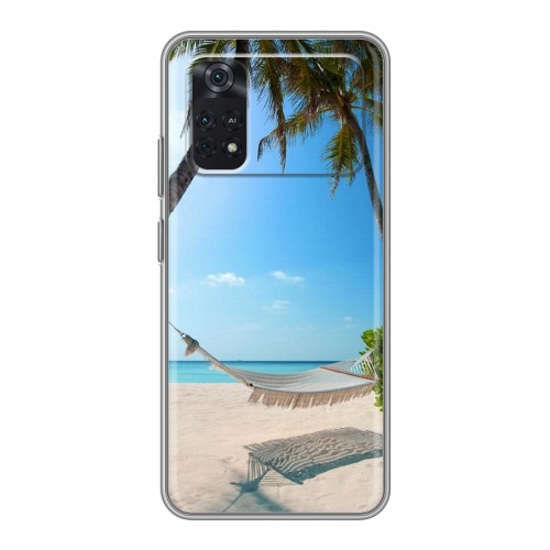 Дизайнерский силиконовый чехол для Xiaomi Poco M4 Pro 4G пляж