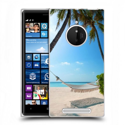 Дизайнерский пластиковый чехол для Nokia Lumia 830 пляж