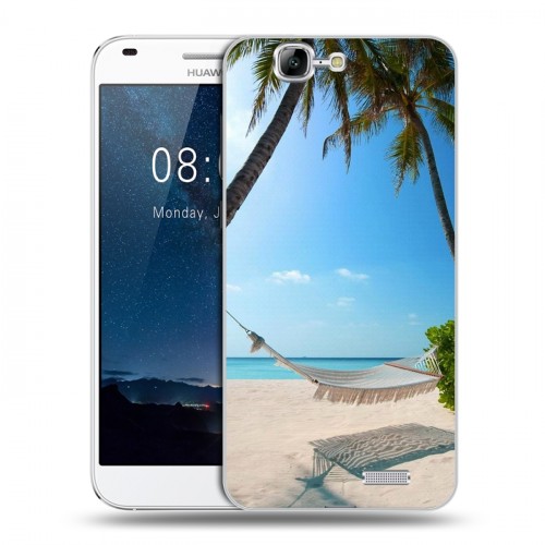 Дизайнерский пластиковый чехол для Huawei Ascend G7 пляж