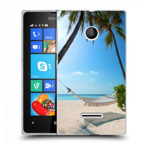 Дизайнерский пластиковый чехол для Microsoft Lumia 435 пляж