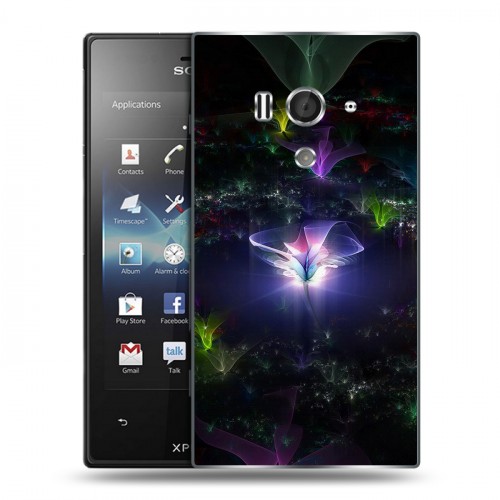 Дизайнерский пластиковый чехол для Sony Xperia acro S Абстракции Фрактал