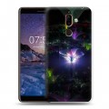 Дизайнерский пластиковый чехол для Nokia 7 Plus Абстракции Фрактал