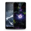 Дизайнерский пластиковый чехол для Nokia 5.1 Абстракции Фрактал