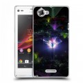 Дизайнерский пластиковый чехол для Sony Xperia L Абстракции Фрактал