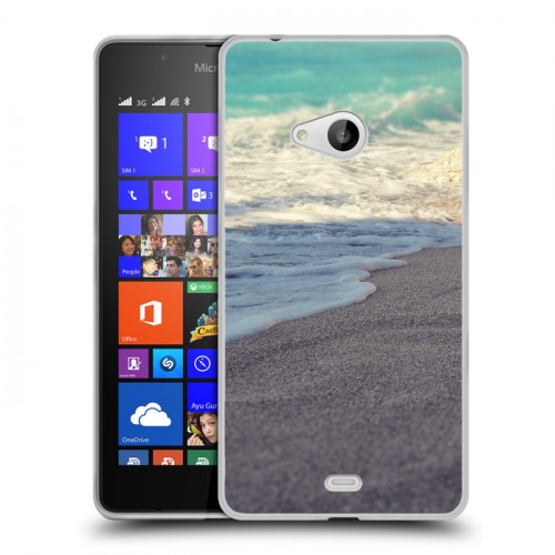 Дизайнерский пластиковый чехол для Microsoft Lumia 540 пляж