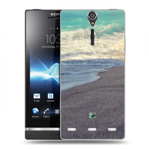 Дизайнерский пластиковый чехол для Sony Xperia S пляж