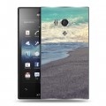 Дизайнерский пластиковый чехол для Sony Xperia acro S пляж