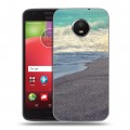 Дизайнерский силиконовый чехол для Motorola Moto E4 Plus пляж