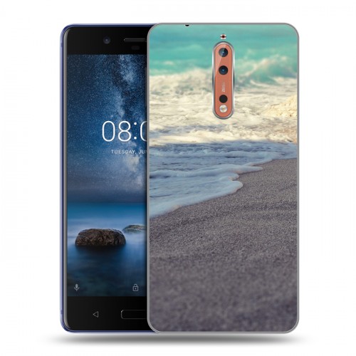 Дизайнерский пластиковый чехол для Nokia 8 пляж