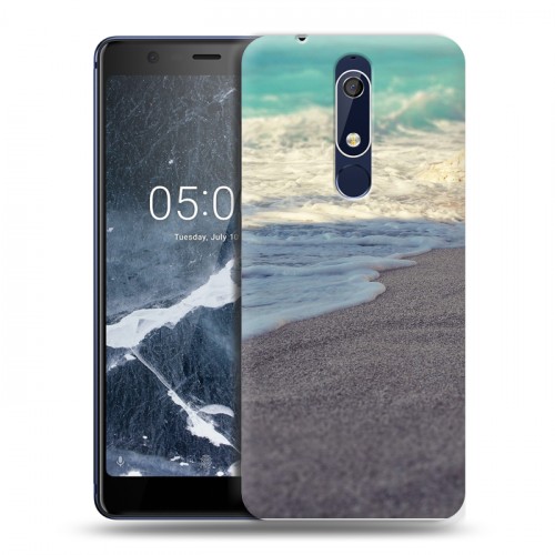 Дизайнерский пластиковый чехол для Nokia 5.1 пляж