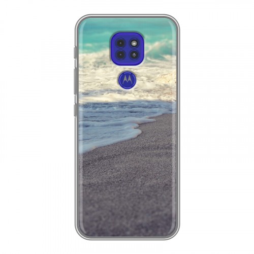 Дизайнерский силиконовый чехол для Motorola Moto G9 Play пляж