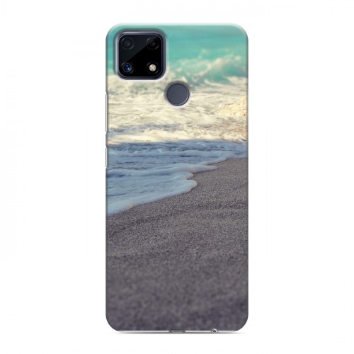 Дизайнерский силиконовый чехол для Realme C25 пляж