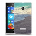 Дизайнерский пластиковый чехол для Microsoft Lumia 435 пляж