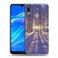 Дизайнерский пластиковый чехол для Huawei Y6 (2019) зима