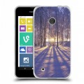 Дизайнерский пластиковый чехол для Nokia Lumia 530 зима