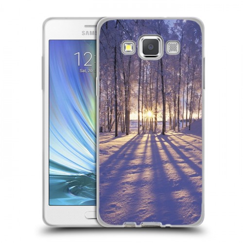 Дизайнерский пластиковый чехол для Samsung Galaxy A5 зима