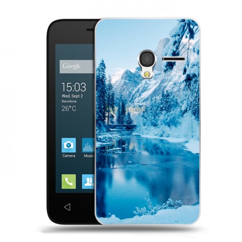Дизайнерский пластиковый чехол для Alcatel One Touch Pixi 3 (4.5) зима