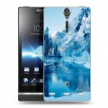 Дизайнерский пластиковый чехол для Sony Xperia S зима