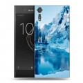 Дизайнерский пластиковый чехол для Sony Xperia XZs зима