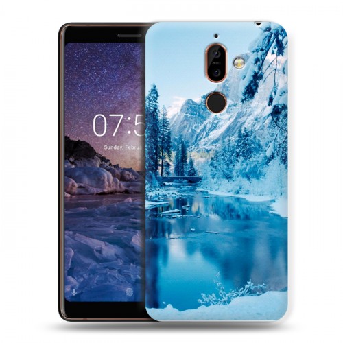 Дизайнерский пластиковый чехол для Nokia 7 Plus зима