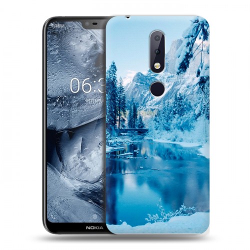 Дизайнерский пластиковый чехол для Nokia 6.1 Plus зима