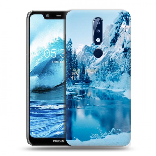 Дизайнерский пластиковый чехол для Nokia 5.1 Plus зима