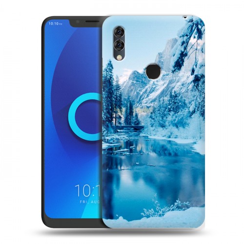 Дизайнерский силиконовый чехол для Alcatel 5V зима