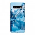 Дизайнерский силиконовый чехол для Samsung Galaxy S10 зима