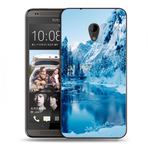 Дизайнерский пластиковый чехол для HTC Desire 700 зима